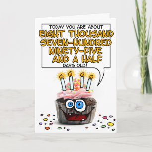 Happy Birthday Cupcake - 24 years old Card