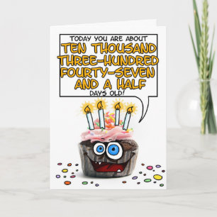 Happy Birthday Cupcake - 28 years old Card