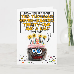Happy Birthday Cupcake - 29 years old Card