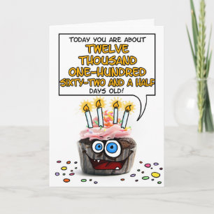 Happy Birthday Cupcake - 33 years old Card