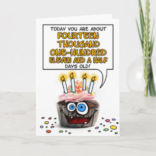 Happy Birthday Cupcake - 38 years old Card