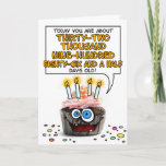 Happy Birthday Cupcake - 90 years old Card<br><div class="desc">How many days old are you - fun card for a 90 year old</div>