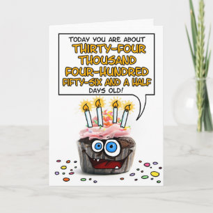 Happy Birthday Cupcake - 94 years old Card