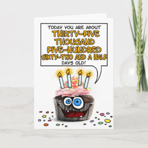 Happy Birthday Cupcake - 97 years old Card