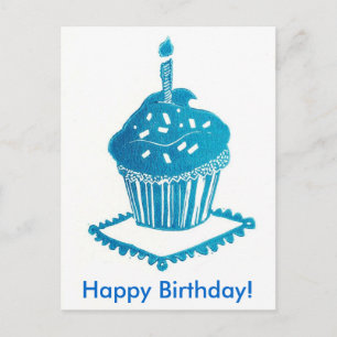Happy Birthday Cupcake Card