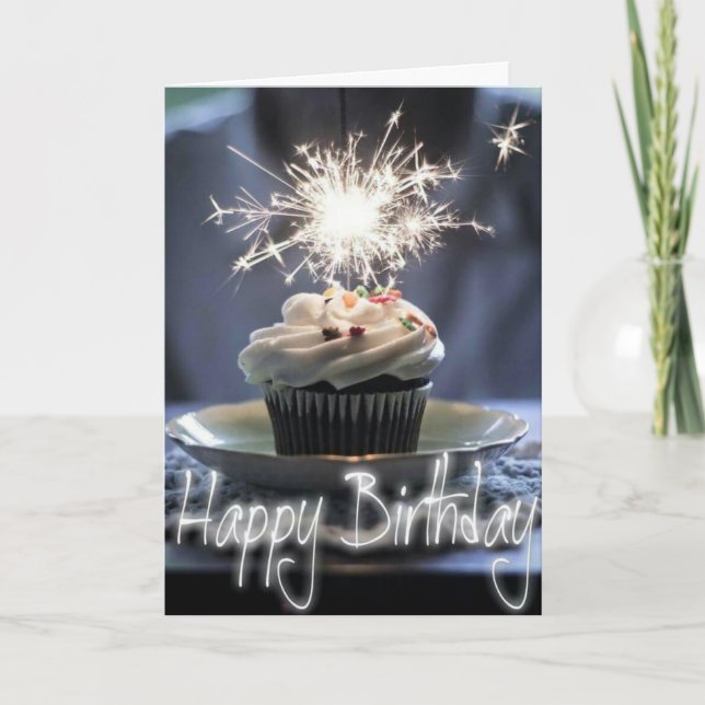 Happy Birthday - Cupcake Card (Front)