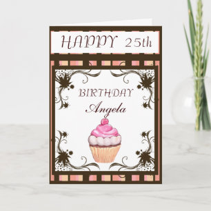 Happy Birthday Cupcake Card