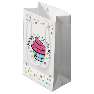 Happy Birthday Cupcake gift bag