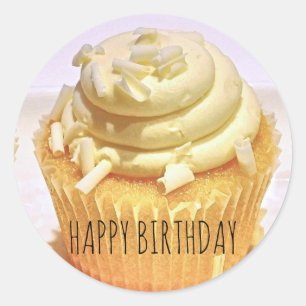 Happy Birthday Cupcake Sticker