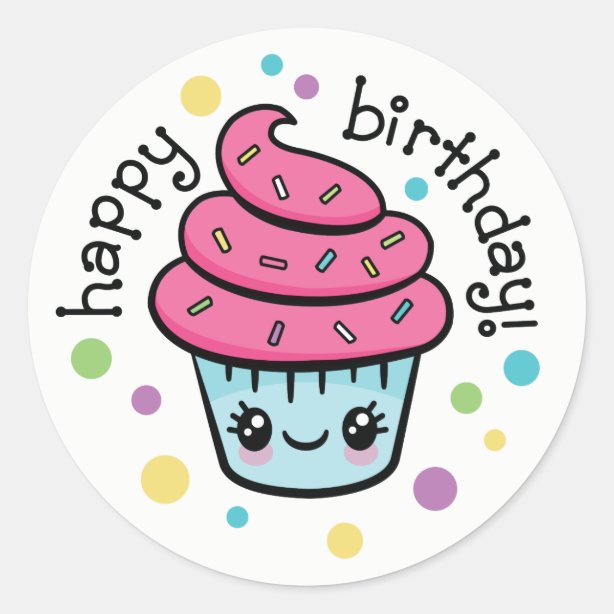 Kawaii Stickers & Labels Zazzle UK