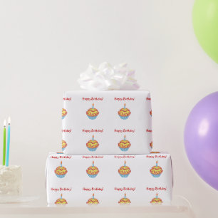 Happy Birthday Cupcake Wrapping Paper