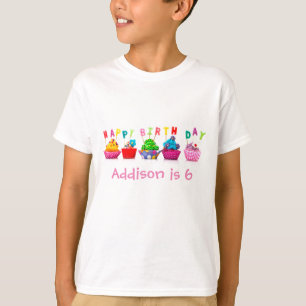 Happy Birthday Cupcakes - Kid's T-shirt