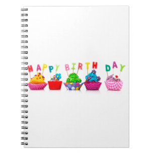 Happy Birthday Cupcakes Notebook