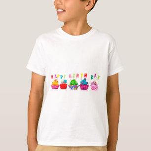 Happy Birthday Cupcakes T-Shirt