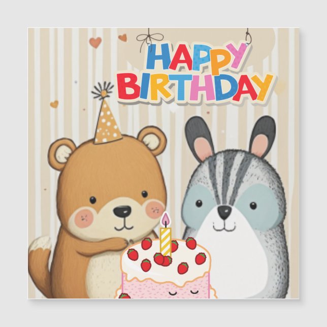 Happy Birthday custom card (Front)