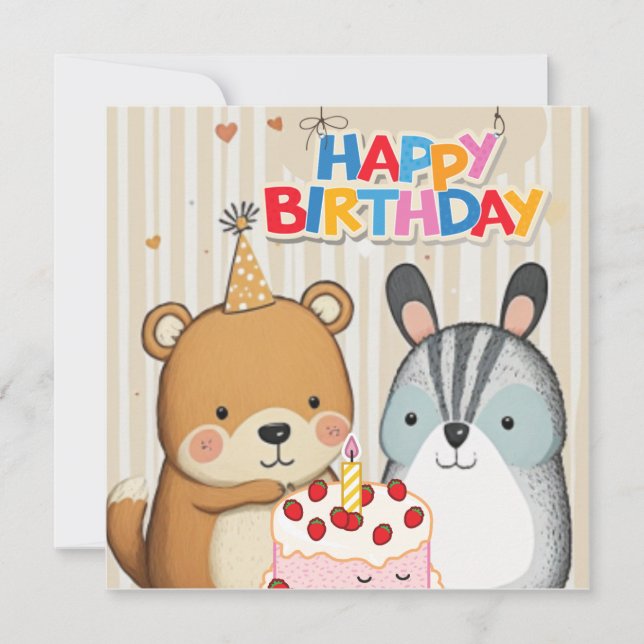 Happy Birthday custom card (Front)
