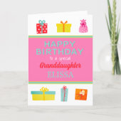 Happy Birthday Custom Grand daughter card (Front)
