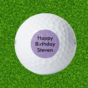 Happy Birthday Custom Name Golf Balls