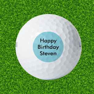 Happy Birthday Custom Name Golf Balls
