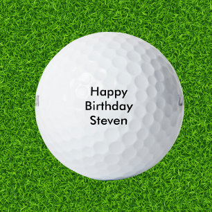 Happy Birthday Custom Name Golf Balls