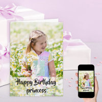 Happy Birthday Custom Photo Girls Birthday
