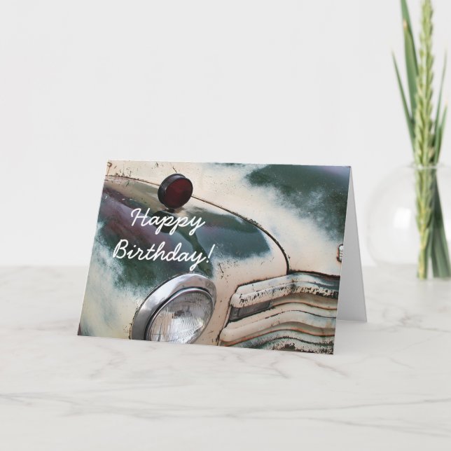 Happy Birthday Custom Truck greeting card (Front)
