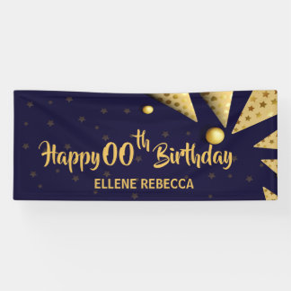 Happy Birthday - Custom YEAR Personalised Banner
