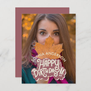 Happy Birthday Customisable Card