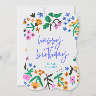 Happy Birthday Customisable Digital Greeting Card