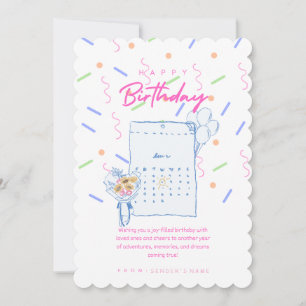 Happy Birthday Customisable Digital Holiday Card