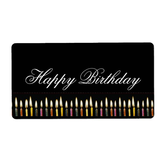 Happy Birthday Customisable Label Shipping Label
