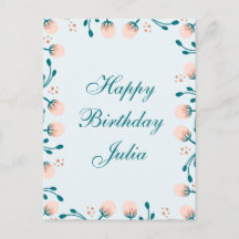 Happy birthday Customisable Standard Postcard