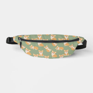 Happy Birthday Cute Corgi Pattern for Dog Lover Bum Bags