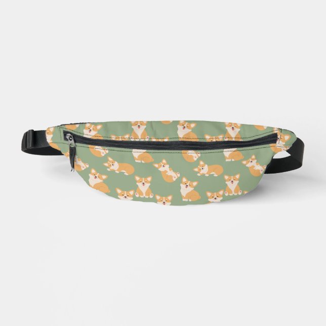 Happy Birthday Cute Corgi Pattern for Dog Lover Bum Bags (Front)