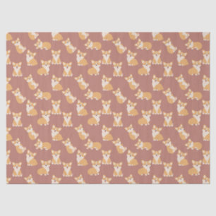 Happy Birthday Cute Corgi Pattern for Dog Lover Tissue Paper