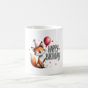 Happy Birthday - Cute Fox Mug