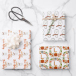 Happy Birthday Cute Ghosts Wrapping Paper Sheet<br><div class="desc">The perfect gift tags for a fun Halloween themed October birthday! Featuring happy ghosts and text that reads,  Happy Boo-thday!</div>