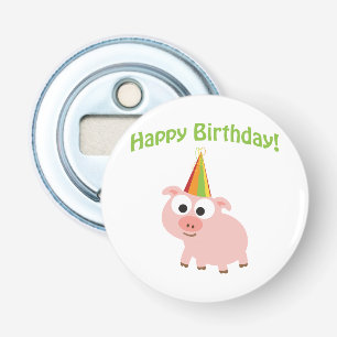 Happy Birthday! Cute Pig Bottle Opener