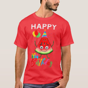 Happy Birthday Cute Watermelon Tropical Fruit Summ T-Shirt