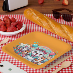 Happy Birthday, Cutie Pie Paper Plate