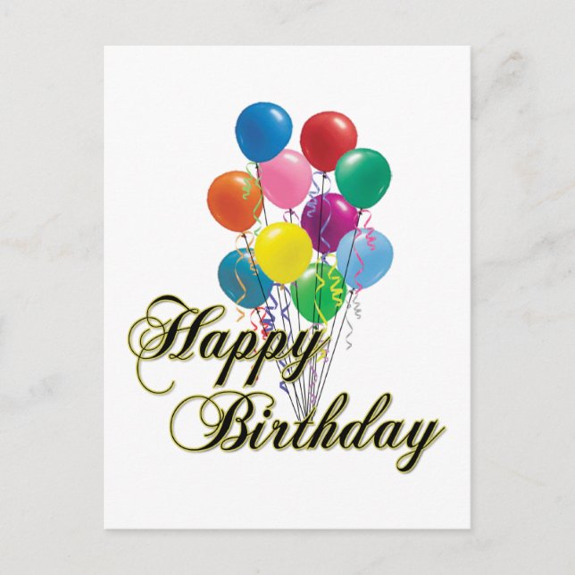 Happy Birthday - D4 Postcard (Front)