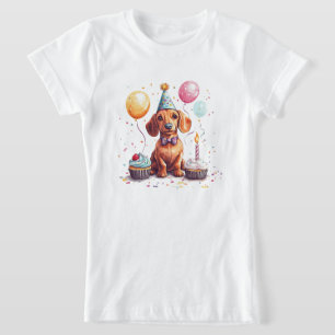 Happy Birthday Dachshund Dog T-Shirt
