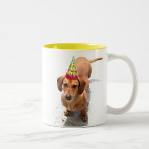 Happy Birthday Dachshund Large Mug