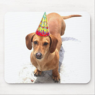 Happy Birthday Dachshund Mousepad