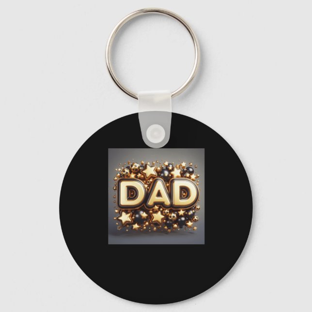 Happy Birthday Dad2  Key Ring (Front)