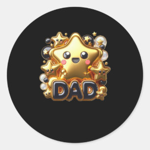 Happy Birthday Dad5 Classic Round Sticker