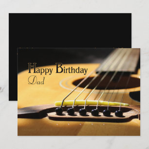 Happy Birthday Dad Acoustic Guitar Announcement