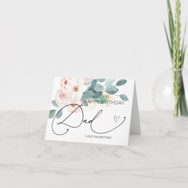 Happy Birthday Dad Birthday Gift for Father Card (Front)