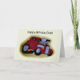 Happy Birthday Dad Car Greeting Card