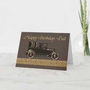 Happy Birthday Dad Classic car Card